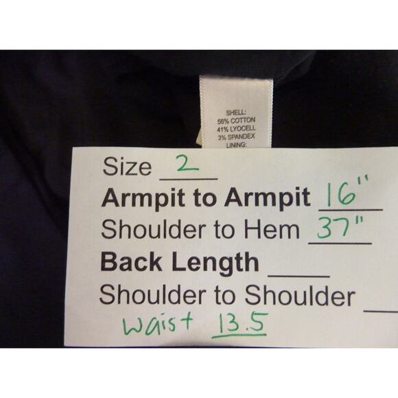 Banana Republic Black Fitted Dress 2 Work Business - Picture 7 of 7